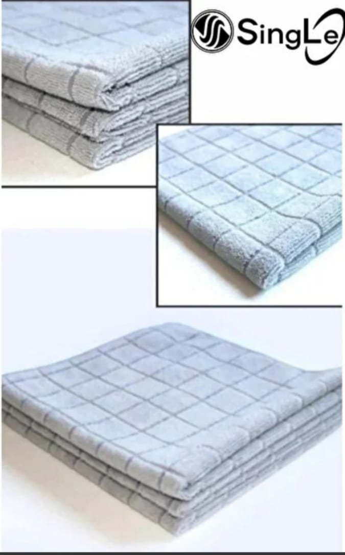 ( 3 Adet ) Mikrofiber Mutfak Ankastre Cam Temzlik Bezi 40:40 Cm Leke Tutmaz Koku Yapmaz